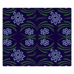 Folk Flowers Print Floral Pattern Ethnic Art Double Sided Flano Blanket (small)  by Eskimos