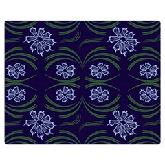 Folk Flowers Print Floral Pattern Ethnic Art Double Sided Flano Blanket (medium)  by Eskimos