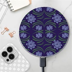 Folk Flowers Print Floral Pattern Ethnic Art Wireless Charger by Eskimos