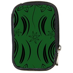 Folk Flowers Print Floral Pattern Ethnic Art Compact Camera Leather Case by Eskimos