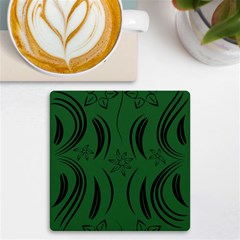 Folk Flowers Print Floral Pattern Ethnic Art Uv Print Square Tile Coaster 