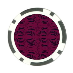 Folk Flowers Print Floral Pattern Ethnic Art Poker Chip Card Guard by Eskimos