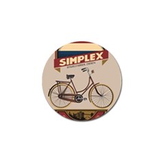 Simplex Bike 001 Design By Trijava Golf Ball Marker by nate14shop