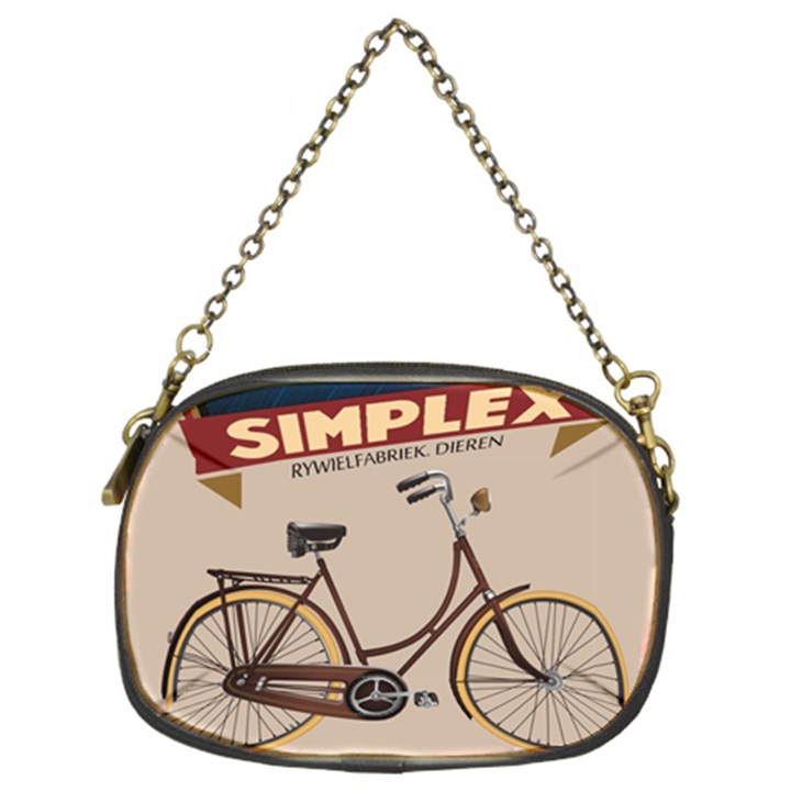 Simplex Bike 001 design by trijava Chain Purse (Two Sides)