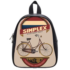 Simplex Bike 001 Design By Trijava School Bag (small) by nate14shop