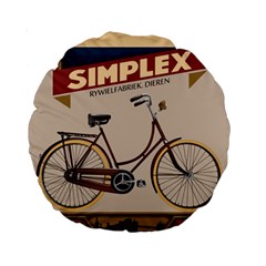 Simplex Bike 001 Design By Trijava Standard 15  Premium Round Cushions by nate14shop