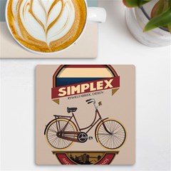 Simplex Bike 001 Design By Trijava Uv Print Square Tile Coaster  by nate14shop