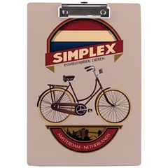 Simplex Bike 001 Design By Trijava A4 Clipboard by nate14shop