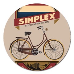 Simplex Bike 001 Design By Trijava Magnet 5  (round) by nate14shop