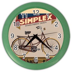 Simplex Bike 001 Design By Trijava Color Wall Clock by nate14shop