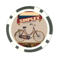 Simplex Bike 001 Design By Trijava Poker Chip Card Guard (10 Pack) by nate14shop