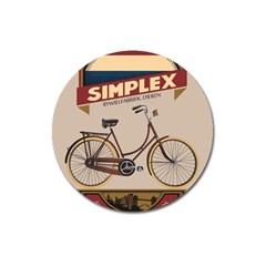 Simplex Bike 001 Design By Trijava Magnet 3  (round) by nate14shop