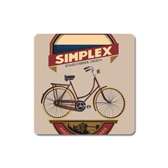 Simplex Bike 001 Design By Trijava Square Magnet by nate14shop