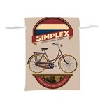 Simplex Bike 001 design by trijava Lightweight Drawstring Pouch (L) Front