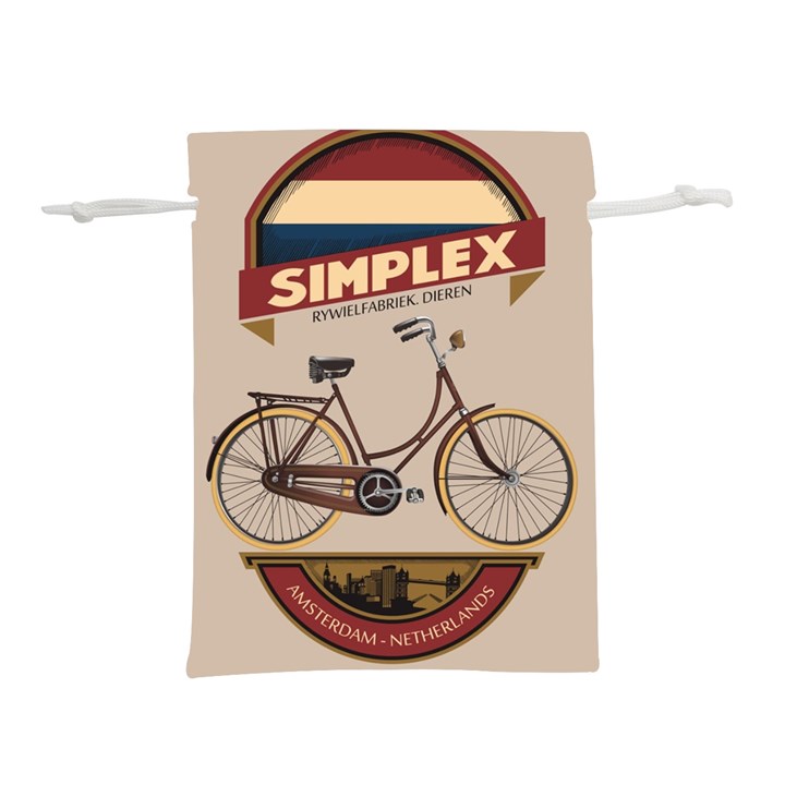 Simplex Bike 001 design by trijava Lightweight Drawstring Pouch (L)