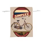 Simplex Bike 001 design by trijava Lightweight Drawstring Pouch (L) Back