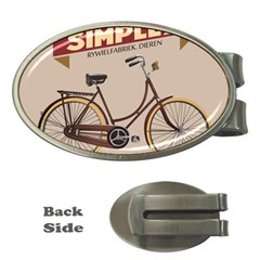 Simplex Bike 001 Design By Trijava Money Clips (oval)  by nate14shop