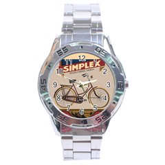 Simplex Bike 001 Design By Trijava Stainless Steel Analogue Watch by nate14shop