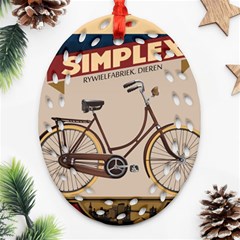 Simplex Bike 001 Design By Trijava Ornament (oval Filigree) by nate14shop