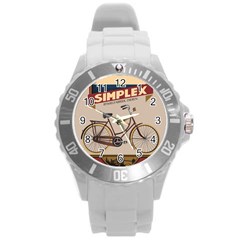 Simplex Bike 001 Design By Trijava Round Plastic Sport Watch (l) by nate14shop