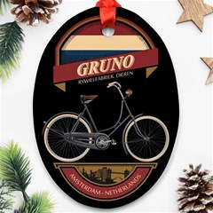 Gruno Bike 002 By Trijava Printing Ornament (oval) by nate14shop