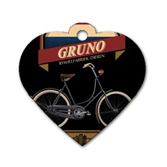 Gruno Bike 002 By Trijava Printing Dog Tag Heart (one Side) by nate14shop