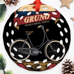 Gruno Bike 002 By Trijava Printing Ornament (round Filigree) by nate14shop