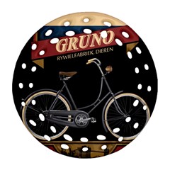 Gruno Bike 002 By Trijava Printing Round Filigree Ornament (two Sides)