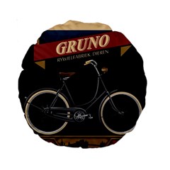 Gruno Bike 002 By Trijava Printing Standard 15  Premium Round Cushions by nate14shop