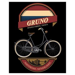 Gruno Bike 002 By Trijava Printing Drawstring Bag (small) by nate14shop