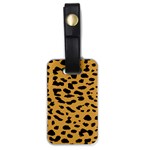 Animal print - Leopard Jaguar dots Luggage Tag (one side) Front