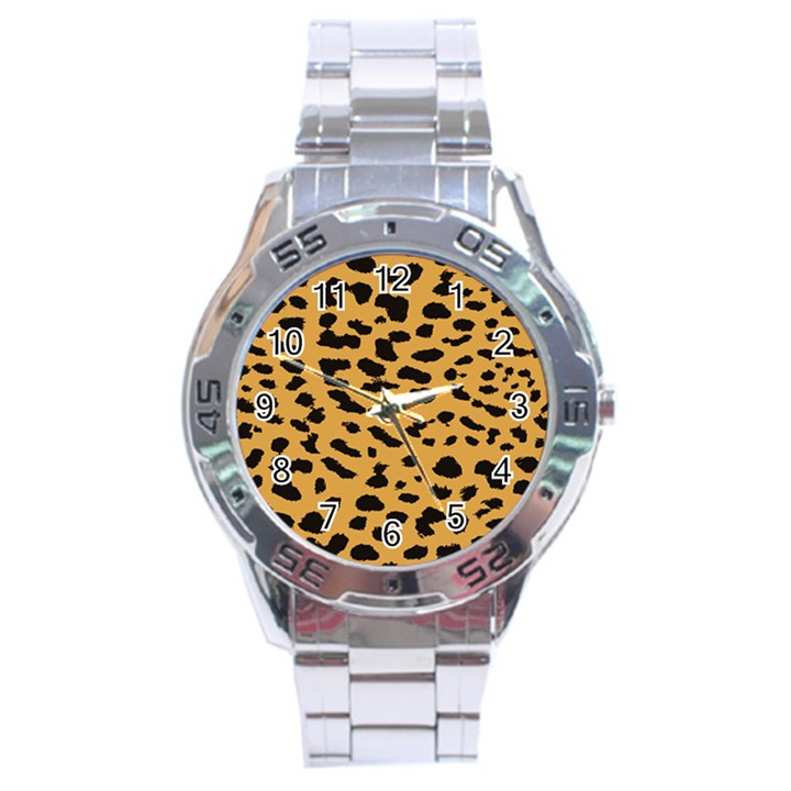 Animal print - Leopard Jaguar dots Stainless Steel Analogue Watch