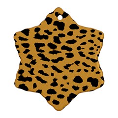 Animal Print - Leopard Jaguar Dots Ornament (snowflake) by ConteMonfrey