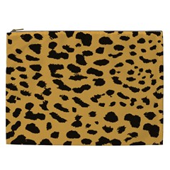 Animal Print - Leopard Jaguar Dots Cosmetic Bag (xxl) by ConteMonfrey