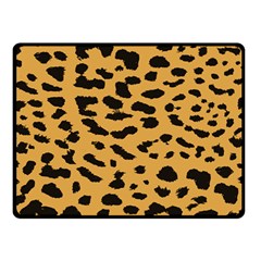 Animal Print - Leopard Jaguar Dots Double Sided Fleece Blanket (small) 