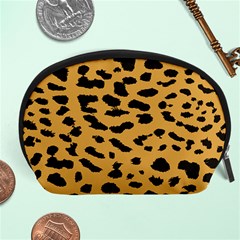 Animal Print - Leopard Jaguar Dots Accessory Pouch (large)