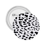 Black and white Leopard dots Jaguar 2.25  Buttons Front