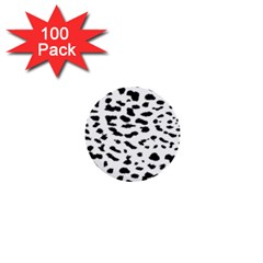 Black And White Leopard Dots Jaguar 1  Mini Buttons (100 Pack)  by ConteMonfrey