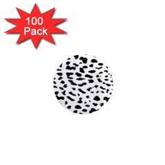 Black And White Leopard Dots Jaguar 1  Mini Magnets (100 Pack)  by ConteMonfrey