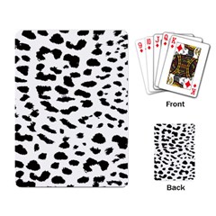 Black And White Leopard Dots Jaguar Playing Cards Single Design (rectangle)