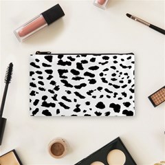 Black And White Leopard Dots Jaguar Cosmetic Bag (small) by ConteMonfrey