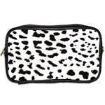 Black and white Leopard dots Jaguar Toiletries Bag (Two Sides) Back