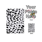 Black and white Leopard dots Jaguar Playing Cards 54 Designs (Mini) Front - SpadeQ