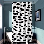 Black and white Leopard dots Jaguar Shower Curtain 36  x 72  (Stall)  Curtain(36 X72 ) - 33.26 x66.24  Curtain(36 X72 )