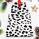 Black and white Leopard dots Jaguar Ornament (Bell) Front