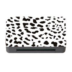 Black And White Leopard Dots Jaguar Memory Card Reader With Cf