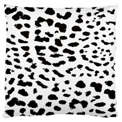 Black And White Leopard Dots Jaguar Standard Flano Cushion Case (one Side) by ConteMonfrey