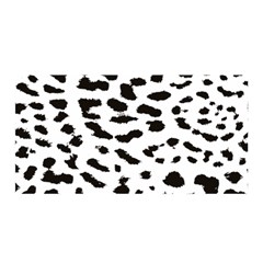 Black And White Leopard Dots Jaguar Satin Wrap 35  X 70  by ConteMonfrey