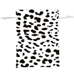 Black And White Leopard Dots Jaguar  Lightweight Drawstring Pouch (xl) by ConteMonfrey