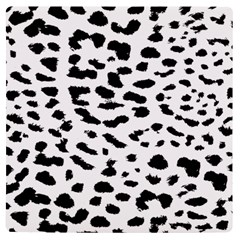 Black And White Leopard Dots Jaguar Uv Print Square Tile Coaster  by ConteMonfrey